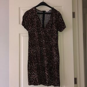 Mini leopard dress